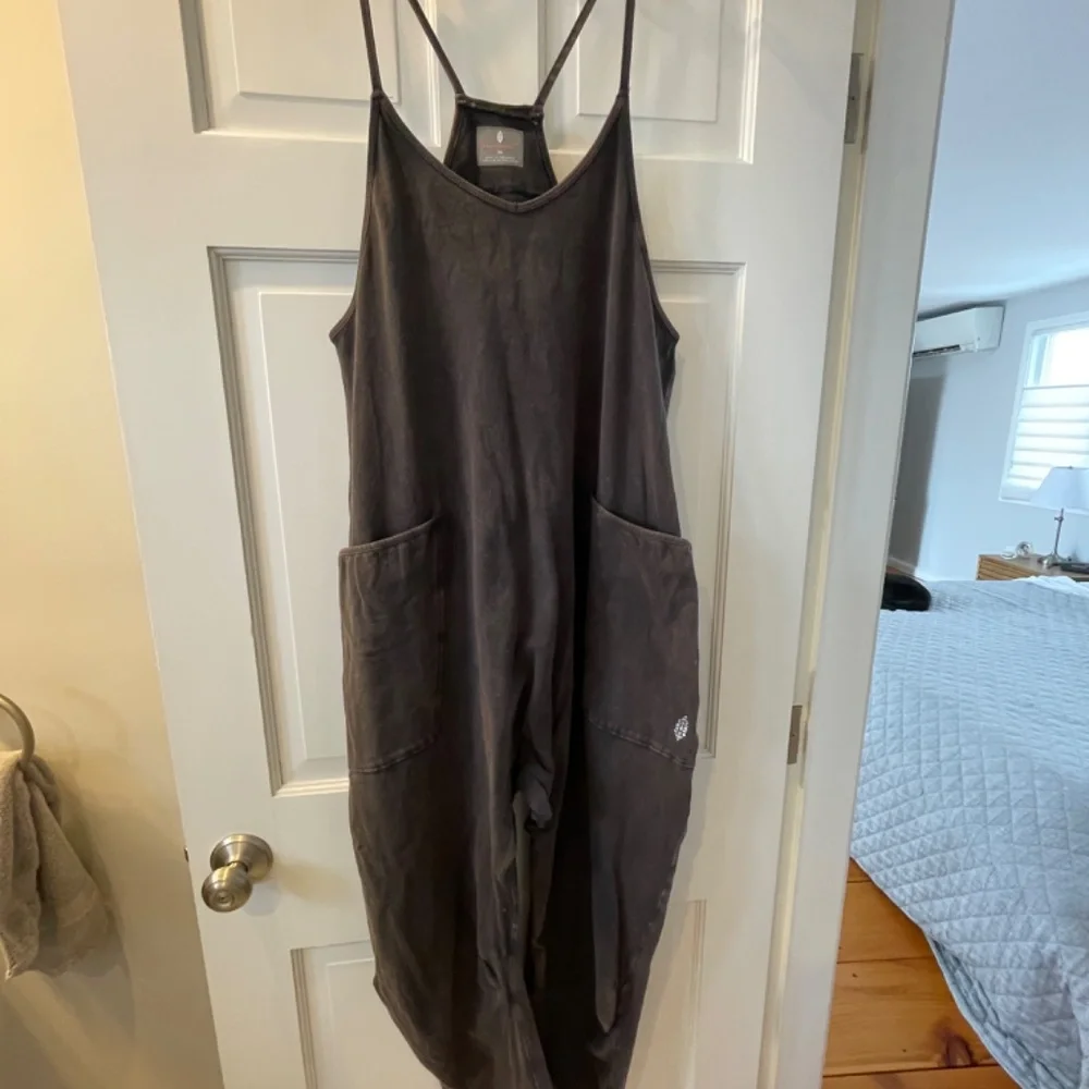 Free People FP Hot Shot Onesie Romper Washed Black Size XS - Picture 5 of 9